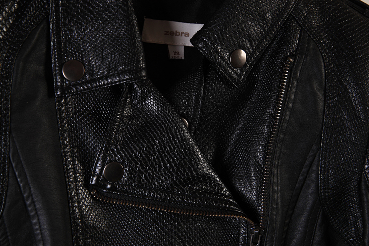 ハンサムファッション、 短い段落スリムpuパイソン革オートバイのジャケット仕入れ・メーカー・工場