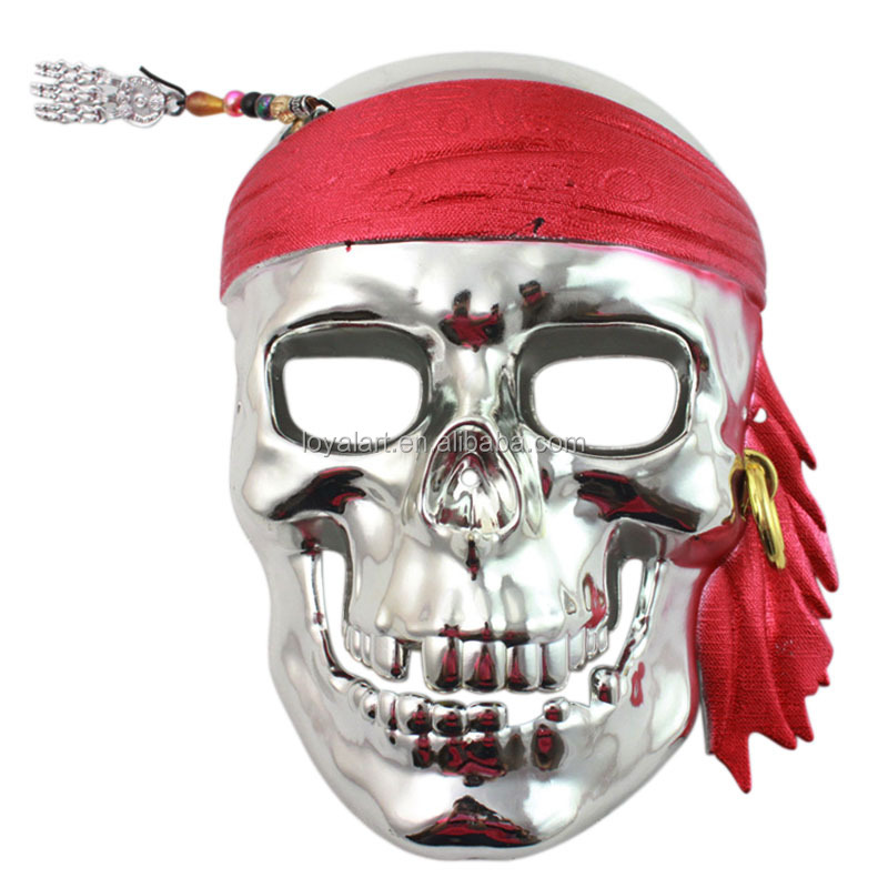ベストセラー電気めっき海賊ホラー頭蓋骨用ハロウィン パーティー仕入れ・メーカー・工場