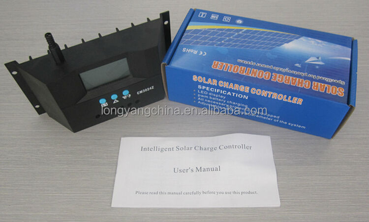Pwmインテリジェント制御lcdディスプレイソーラー充電コントローラ12v-24v/30a問屋・仕入れ・卸・卸売り
