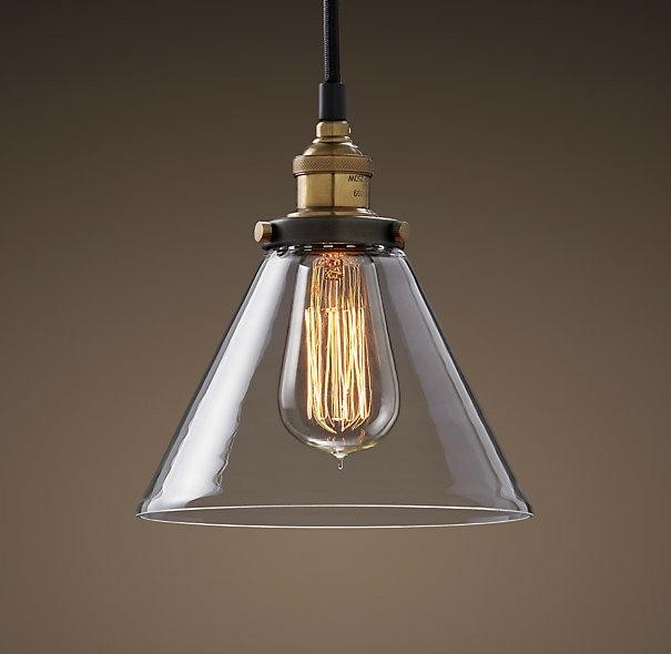 Smoky Amber Glass Pendant Light For Dining Room Hanging Pendant