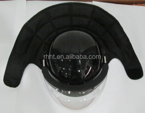 高品質韓国スタイル抗- 暴動警察ヘルメットバイザー付きとネックプロテクター、 警察安全ヘルメット、 の暴動鎮圧用ヘルメット問屋・仕入れ・卸・卸売り