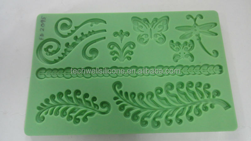 CH-013D silicone molds for cake decorating fondant mold ocent mold