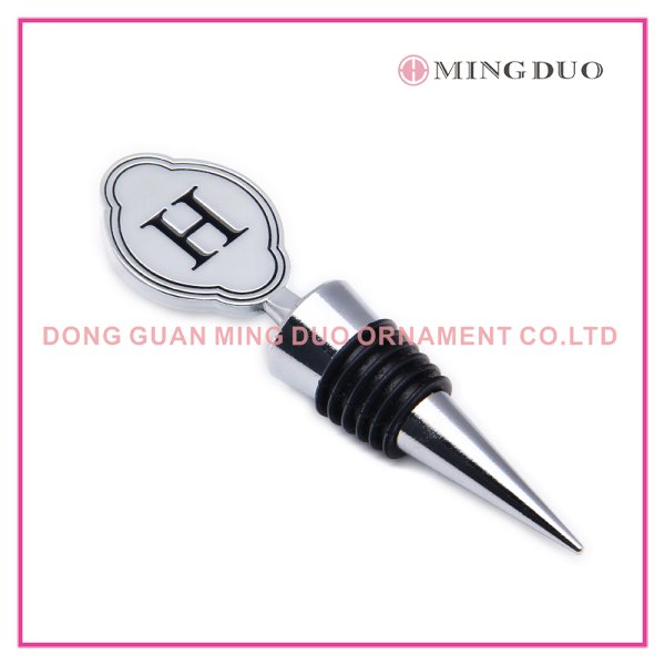 wholesale custom alphabet red wine stopper making metal wine stoppers