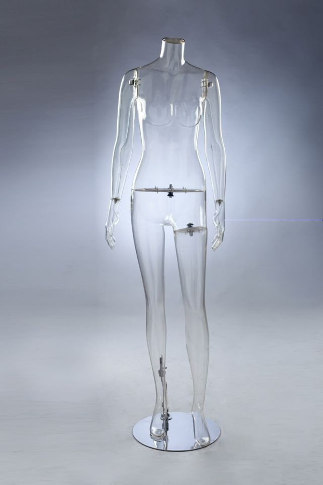 Top Sale Good Quality Full Body Female Transparent Mannequin Buy