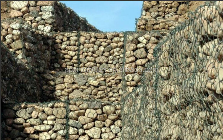 Hot-dipped galvanized or PVC coated high quality china factory hexagonal chicken cage netting gabion mesh