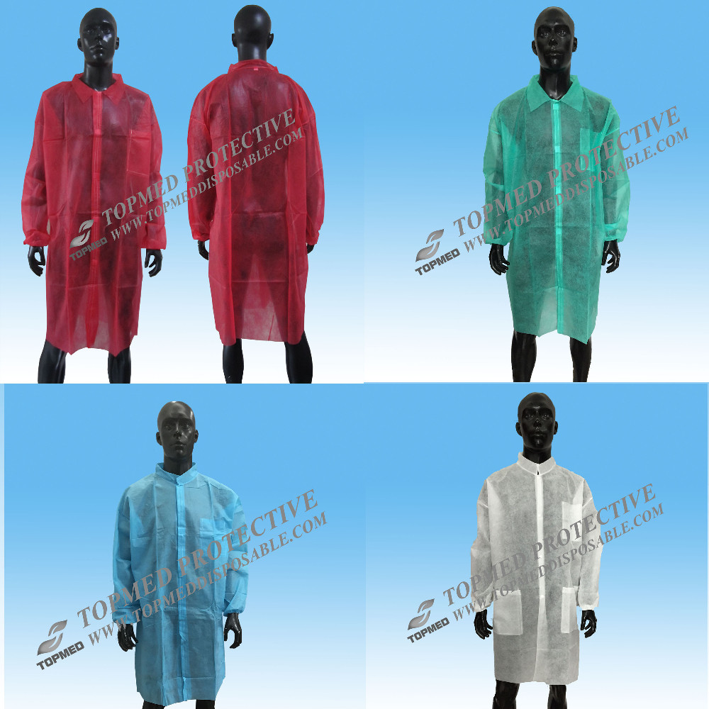 Nonwoven White Scrub/disposable Scrub Jackets/disposable Dental Lab