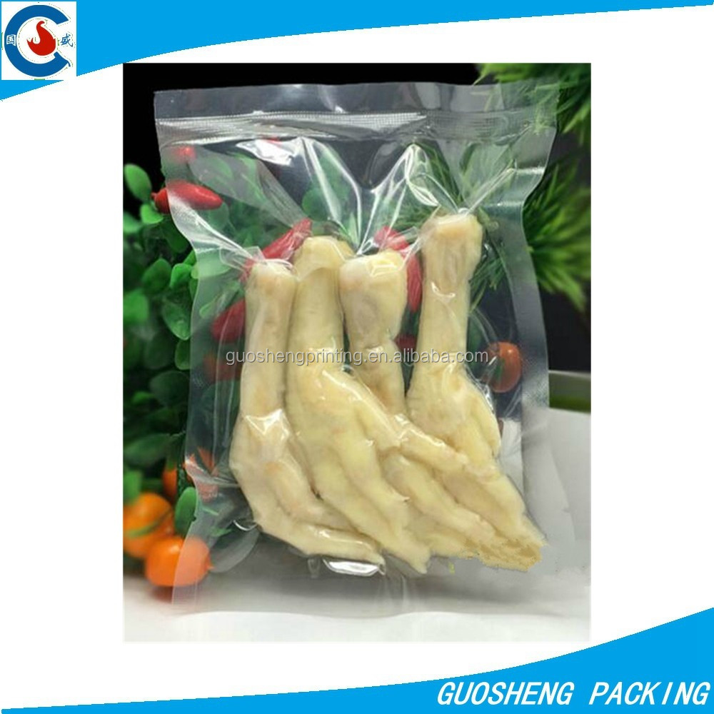 chicken feet frozen chicken paws vacuum clear plastic packing