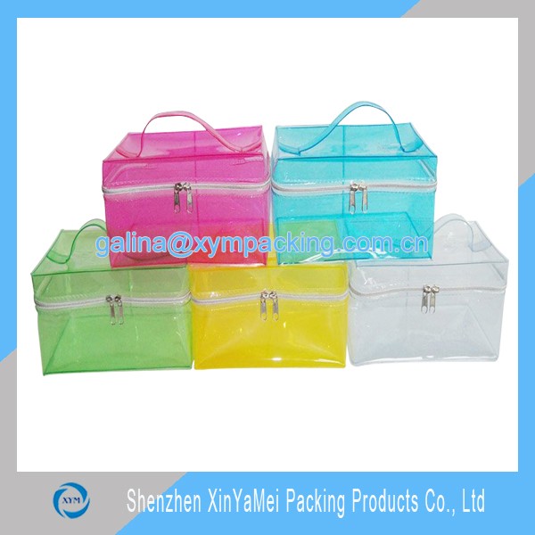 clear pvc bag with handle