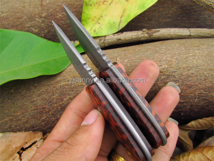 ミニdsk-007snakewoodハンドル固定刃ダマスカス鋼ストレートoemハンティングナイフ仕入れ・メーカー・工場