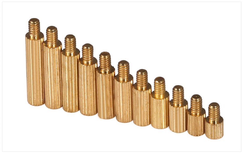 M2 Round Brass Standoff/security Camera Standoffs/brass Thruthreaded