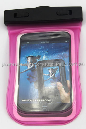 大画面スマホ対応 防水ケース [6色] ネックストラップ付 タッチパネル対応問屋・仕入れ・卸・卸売り