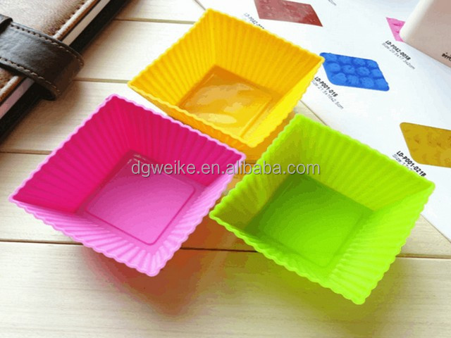 Colorful Silicone Cup Bakeware for cake decorating