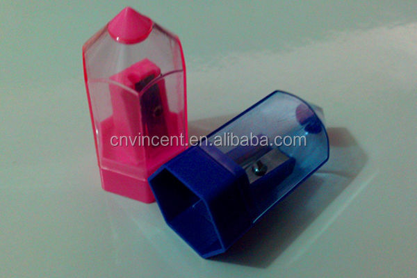 Manganese steel pencil shape plastic color pencil sharpener問屋・仕入れ・卸・卸売り