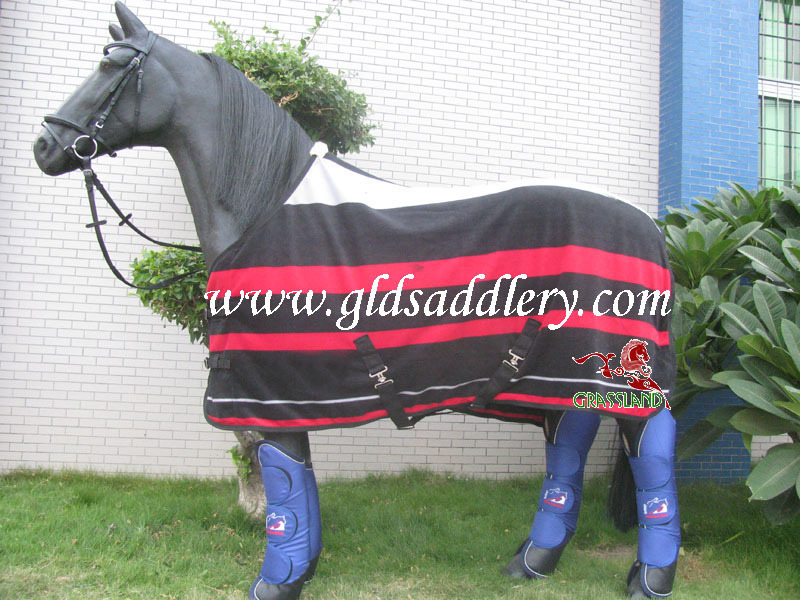 ストライプフリーススタイルのクーラーnewmarket/フリース馬の敷物問屋・仕入れ・卸・卸売り
