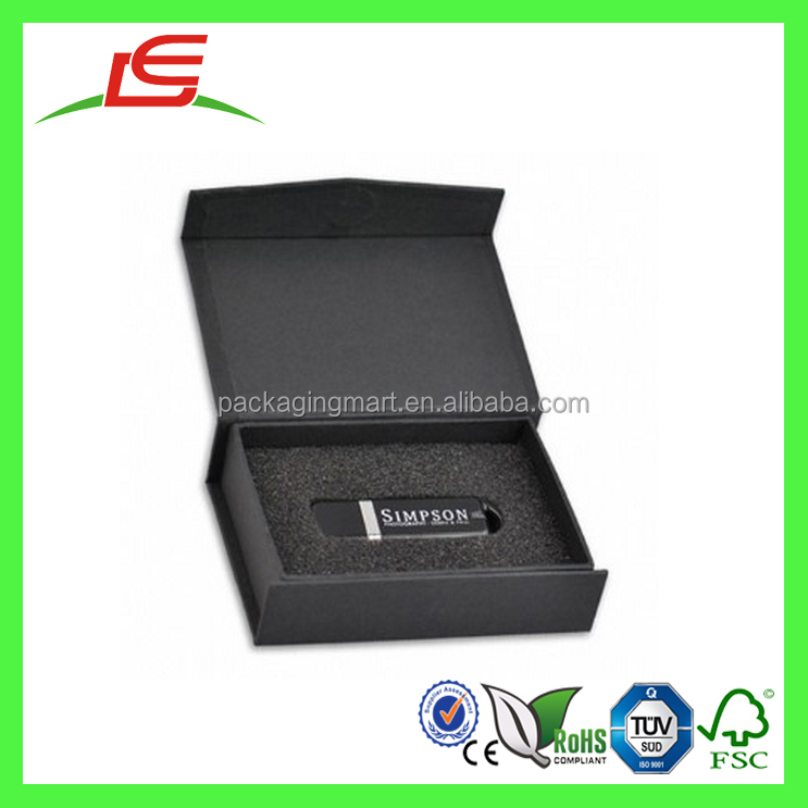 q1294 china made magnetic cardboard custom size usb gift box