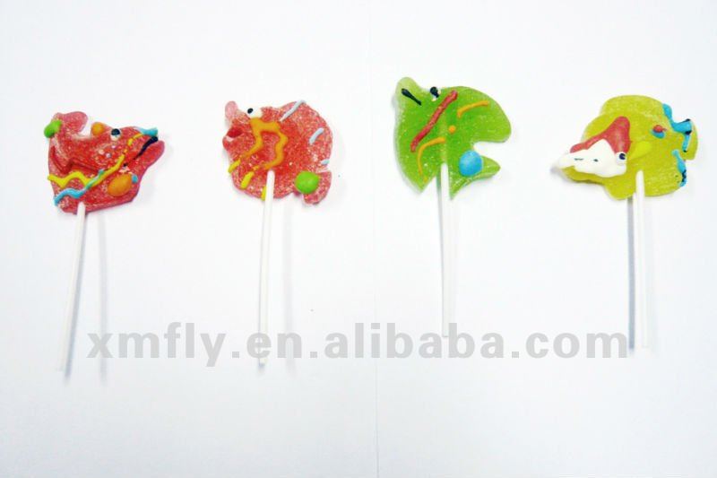 Different Fish Shapes Soft Jelly Candy Pops