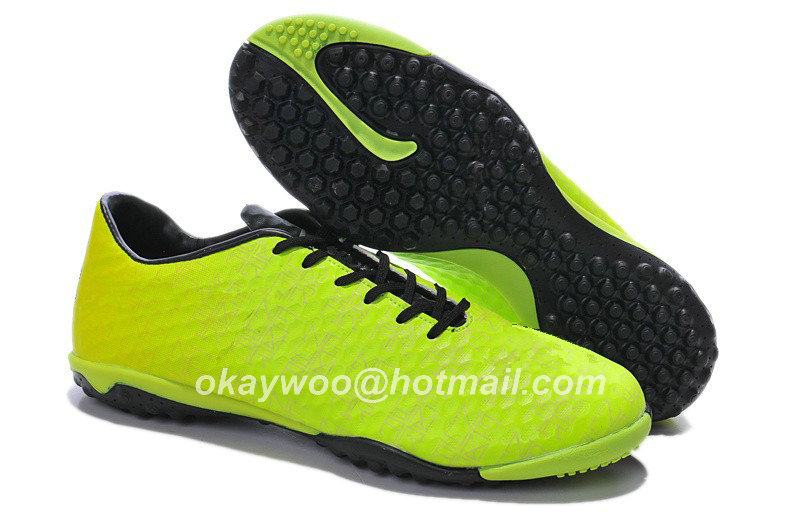 Free shipping Hypervenom Phelon TF Boots Black-Citrus 39-45,Mens Football Boots Hypervenom football shoes Outdoor soccer shoes_9