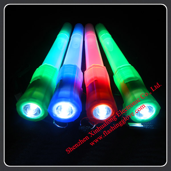 Glow Products LED Flashing Light Whistle Lollipop Sticks