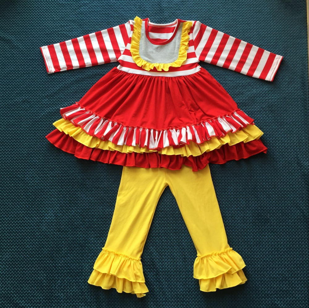 2015女の子ブティック服クリスマス子供衣装鹿パターンベビーフリルクリスマスYW-00192仕入れ・メーカー・工場