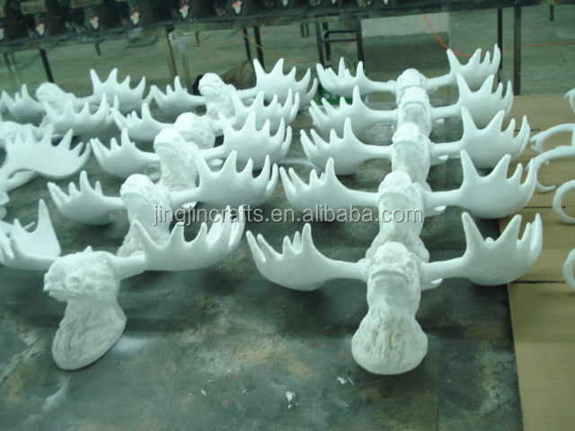 樹脂動物の頭壁マウント狼樹脂壁の動物の頭部の彫刻仕入れ・メーカー・工場
