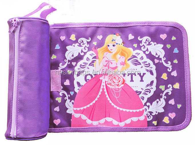 Princess Pencil Pouch /Round Pencil Case for Girls