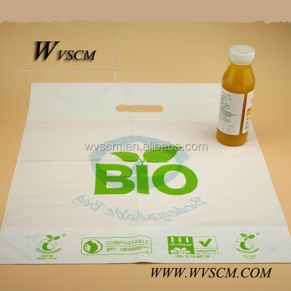 corn starch based biodegradable bag shopping bag