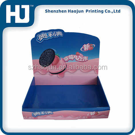 Custom printed paper lollipop display boxes , candy counter display box