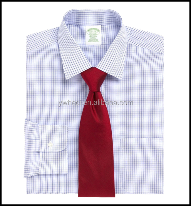 卸売の男性のボタンシャツアップ2015で格子縞のファッションデザイン仕入れ・メーカー・工場