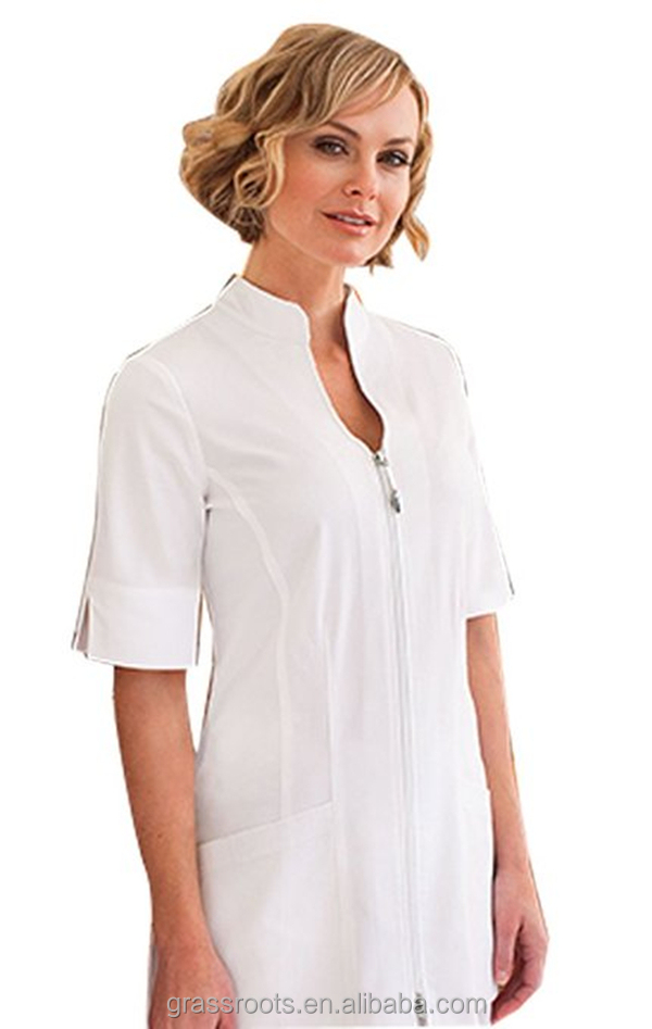 Su0128 Professional Custom Polyester Women Beauty Salon Uniform - Buy 