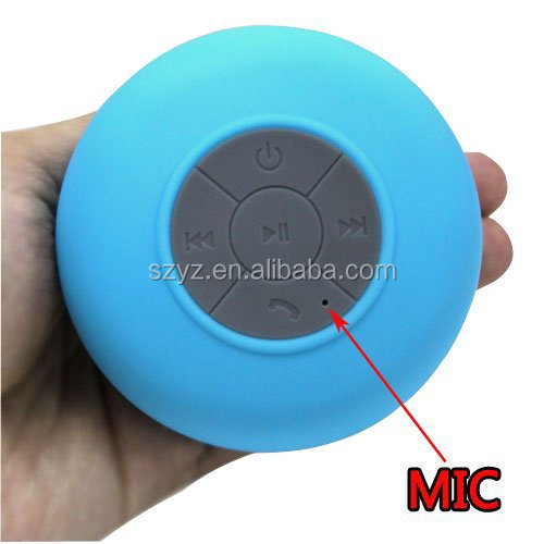 Cheap Portable Waterproof Wireless Mini Bt Shower Speaker Mic Loud