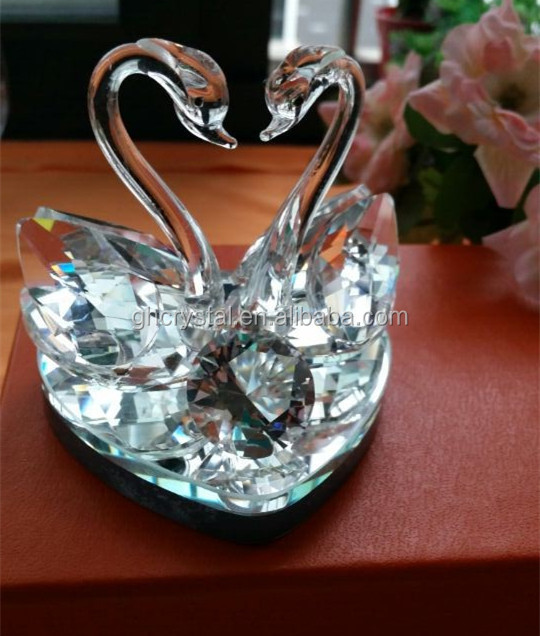 エレガントな水晶結婚祝い水晶家の装飾のギフトクリスタルスワン仕入れ・メーカー・工場