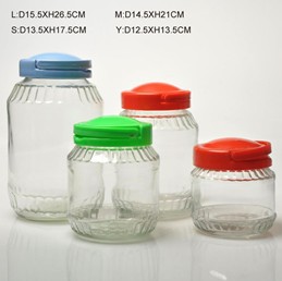 100ml、 200ミリリットル、 500ml、 明確な1lcheapタップ付きストレージのガラス瓶問屋・仕入れ・卸・卸売り