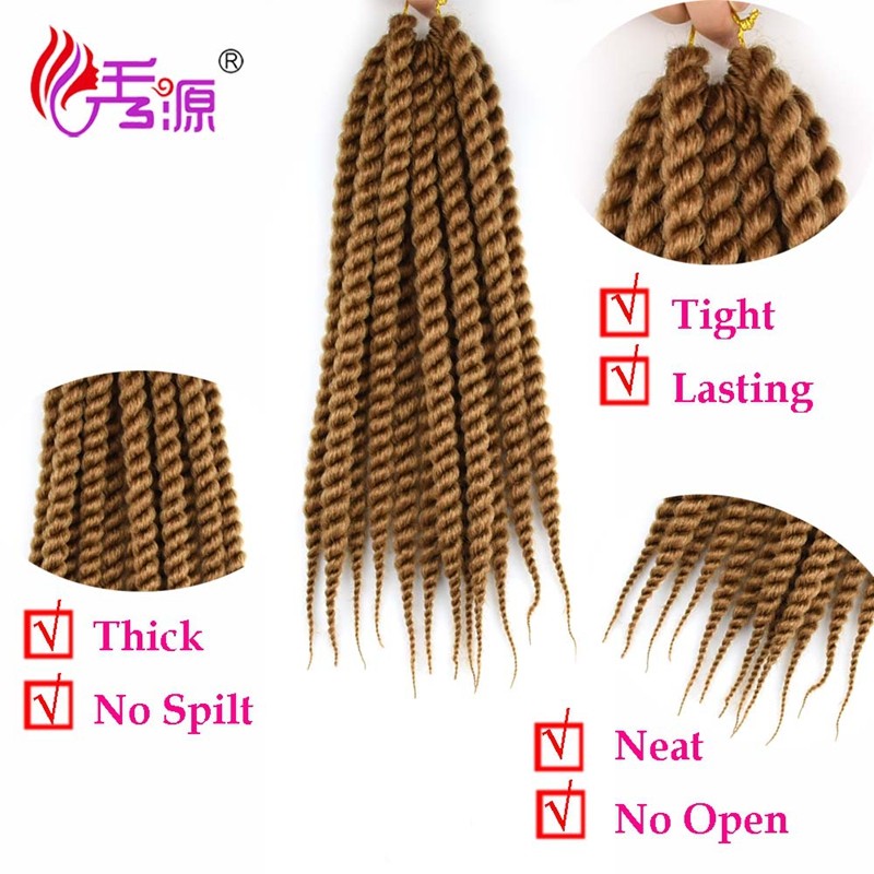 Different Types Of Synthetic Hair Havana Mambo Twist Crochet Braid