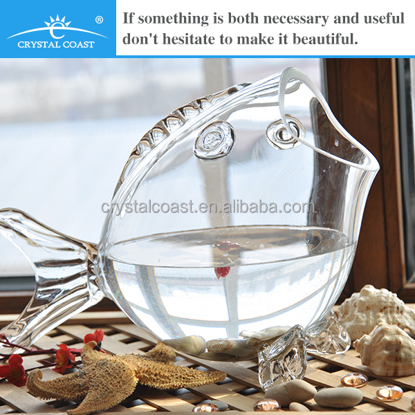 clear large glass fish shaped bowl, View clear glass fish shaped bowl