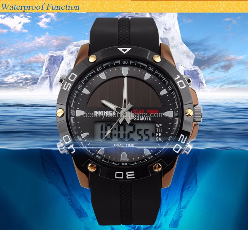 waterproof solar powered watch