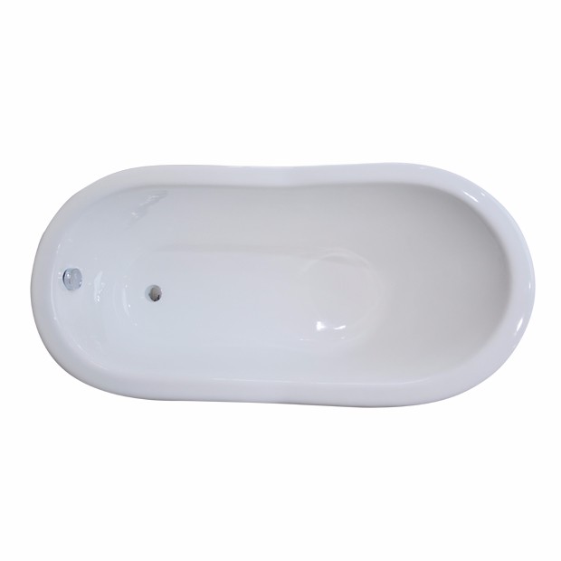 hot sale commen cheap portable soaking  tubs four legs small cast iron bathtubs