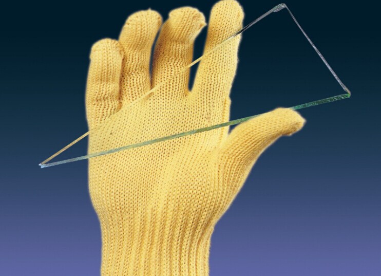 En3882015切断抵抗のため紡績糸手袋ケブラーアラミド/ガラス繊維を編み物用糸をカバーする仕入れ・メーカー・工場