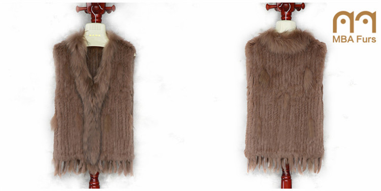 mba毛皮本物の女性の毛皮のベスト、 ウサギの毛皮gilet、 安い毛皮gilet仕入れ・メーカー・工場