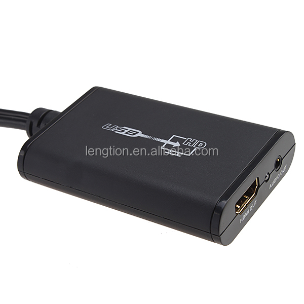 Hdmiへのコンバータusb3.5mmとwindowsxp用のオーディオケーブル1080p/vista/7およびmacosx問屋・仕入れ・卸・卸売り