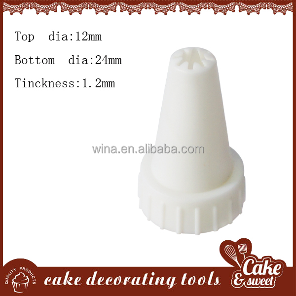 Plastic cake nozzle/tip,icing cake decoration