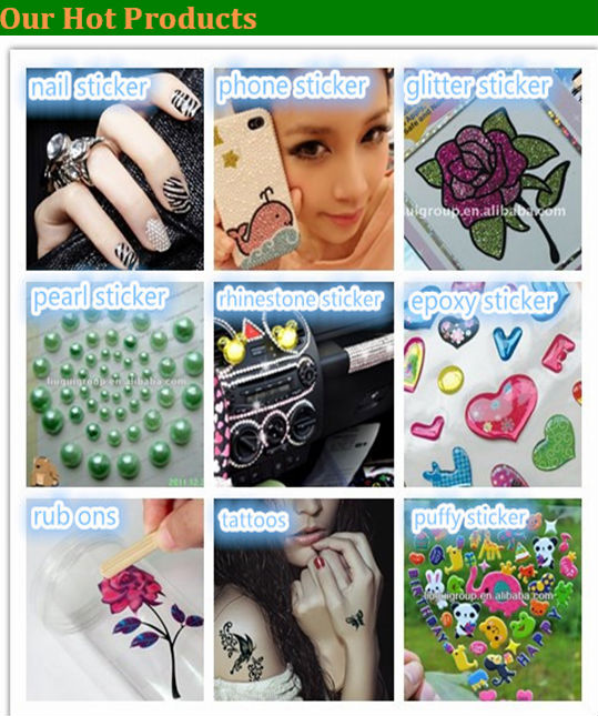 wholesale non-toxic full cover crystal nail art stickers 3D perfect nail seal問屋・仕入れ・卸・卸売り