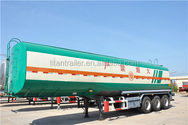 TITAN tri-axle diesel tanker truck with trailer