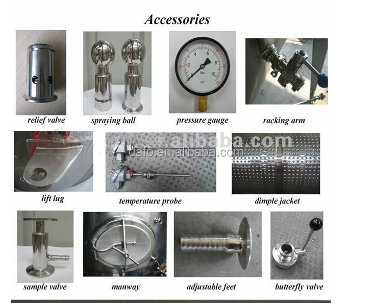 2000L glycol jacket conical fermenter