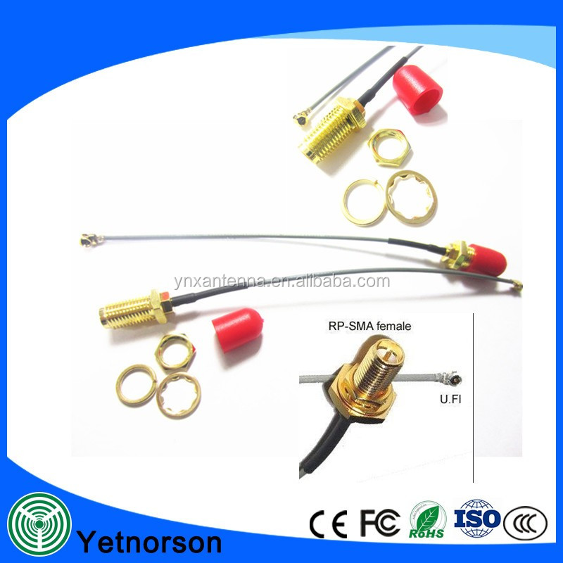HUACAM HCM16 2.4GHz 5dBi Indoor Omni-directional Antenna 802.11nbg RP-SMA Female Connector + U.FL Mini PCI to RP-SMA Pigtail Antenna WiFi Cable 05.jpg