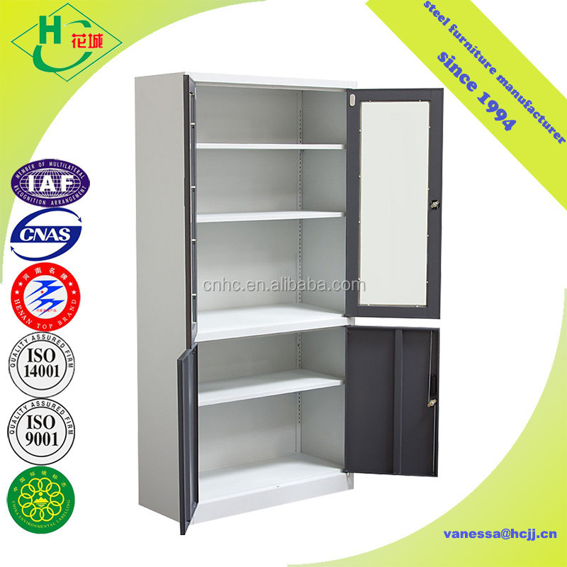 Modern Special Color Up Glass 4 Door Steel Godrej Cupboard With