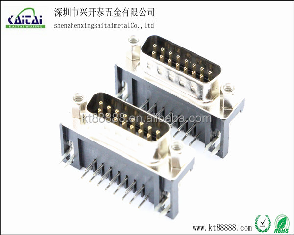 D-sub15pオスネジ付き90度のコネクタ仕入れ・メーカー・工場