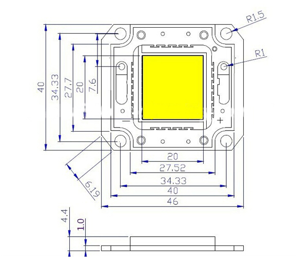factory price epistar epileds 100 watt high power uv led diode 385nm 390nm 395nm 400nm 405nm 410nm 415nm 420nm