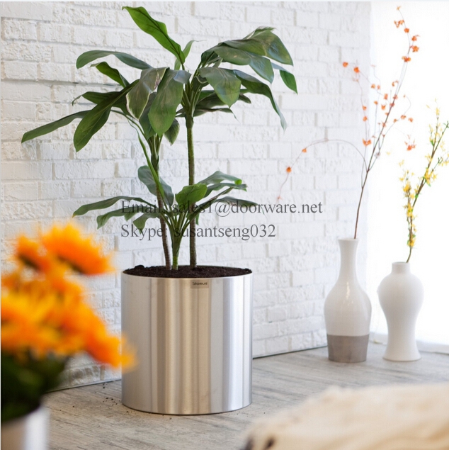 Modern Stainless Steel Flower Vase Steel Flower Pot Metal Vase