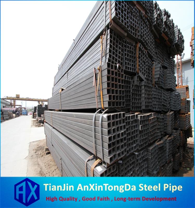 erw welded low carbon steel square rectangular pipe for