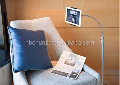 アリババチャイナ2014年新しいユニバーサルフロアスタンディングタブレットは、 車輪とスタンド問屋・仕入れ・卸・卸売り